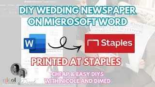 How to Make a Wedding Newspaper in Microsoft Word and Print at Staples for CHEAP!