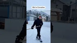 We&rsquo;re Canadian #winter #snow #canada #hockey