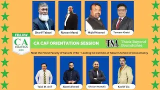 CA CAF Orientation Session  March 2025 Attempt | Begin Your Chartered Accountancy Journey with TSA