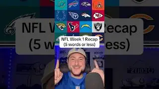 NFL Week 1 Recap for every team in 5 words or less  #nfl #nflfootball