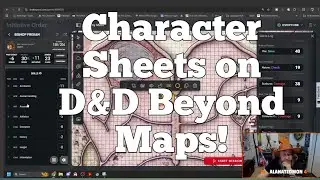 Character Sheets on D&D Beyond Maps! | Nerd Immersion
