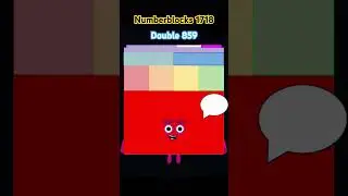 Numberblocks 1718 #fanmade #numberblocks #numberblock #official #character #toons #shorts 859 + 859