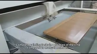 Economic door reciprocating spraying paint machine