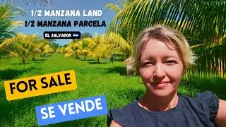 For Sale! Beautiful Half Manzana Property With Fruit Trees in El Salvador. 
