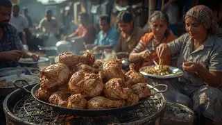 CHICKEN ROAST Songs 2025 | Big Chicken Pieces Cooking & Eating In Village | #v555vmusic