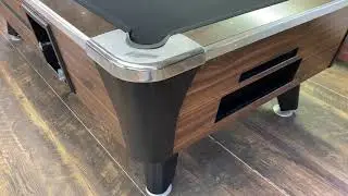 8' Dynamo Walnut Used Coin Operated Pool Table
