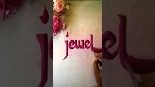 ✨Jewel💖 Beautiful Name Writing in Sand &ndash;  | ASMR #Short #art #asmrvideo #calligraphy #asmrtrigger