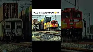 When Electric Power🗿meets Diesel Shakti💀🔥#indianrailways #railway