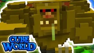 Slaying my First Boss in Cube World