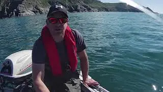 Hope Cove South Devon Fishing and wild camp in my 3.5 Honwave SIB
