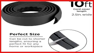Cordinate 10 ft Cord Cover Floor, Cord Protector, Cord Management, Cord Concealer, Cable Hider