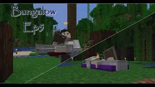 I strung up a cozy hammock in Minecraft!  |  Bungalow Ep5