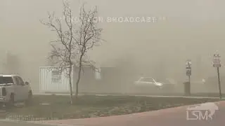 04-04-2023 Amarillo, TX - Semi-Trucks Nearly Blow Over From Strong Winds!