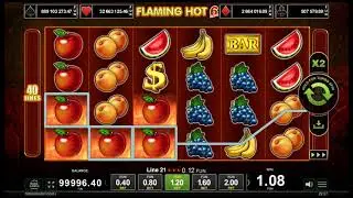 Demo gameplay of Flaming Hot 6 Reels by Amusnet