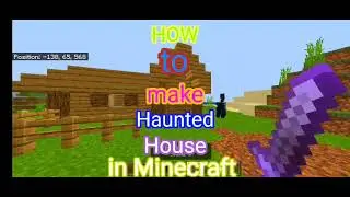 How to make haunted house in Minecraft 1.19 # Minecraft pocket edition #trending