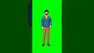 Green Screen Animation Character Video No Copyright Free #shorts