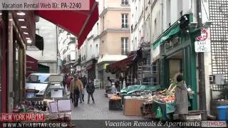 Paris, France - Video tour of a vacation rental on rue Mouffetard