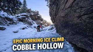 Frozen Waterfalls + Early Light = Pure Magic (Cobble Hollow)