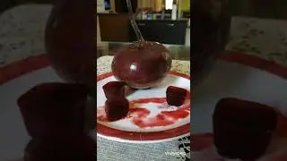 Beetroot Ice Cubes with Beetroot Skin