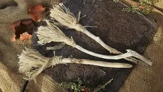AMAZINGLY FAST WAY TO MAKE A CRAFT WITCHES BROOM STICK