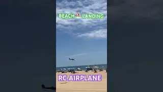 CAN YOU LAND AN RC PLANE ON THE BEACH ?? 🏖️ OSMW SKY RANGER 40E 6S #rcplane #aviation #shorts