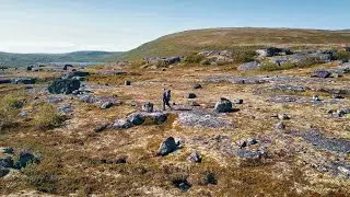Fishing in the Arctic tundra. Looking for spots