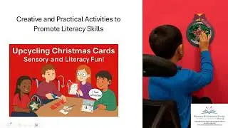Upcycling Christmas Cards to Promote Literacy Skills