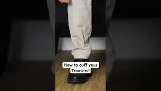 HACK! How to cuff your trousers! #shorts #howto
