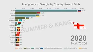 Top 15 Immigrants to Georgia | 1990-2020 | Bar Chart Race | Data Visualisation