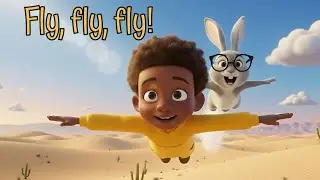 Fly, fly, fly! Fly Up to the Sky | Animated Adventure Song for Kids | Mr.Bunkins