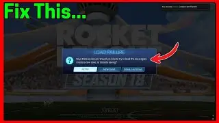 Fix Rocket League: Load Failure (Save data is corrupt)