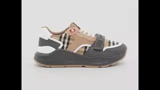 Burberry Vintage Check, Suede and Leather Sneakers 8031098 1007