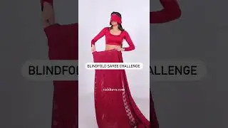 Blindfold Saree Drape | how to drape saree | how to saree draping styles | saree draping | #shorts