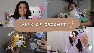 A week of crocheting 🧶 crochet vlog, filling orders (BIGGEST ORDER YET OVER 100 items)