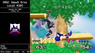 Soup vs PsyRex &ndash; DMGC Smash Bros Local #205 &ndash; Losers Round 2
