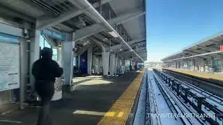 MArket Frankford line 69st to 49th Street reverse - elevated rail.  Snowstorm 2026.  Philly SEPTA 