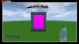 portal 😱  in mini block craft || make portal in mini block craft || it's really work    😱