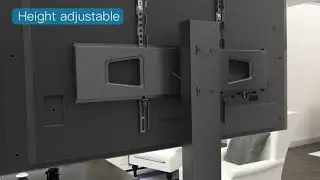 Perlesmith PSFS01 Swivel Floor TV Stand for 32-65 Inch TVs
