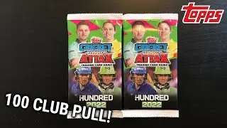 2 Pack Opening - Topps Cricket Attax The Hundred 2022 Trading Card Collection *100 CLUB PULL!*