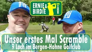 Wie scoren wir beim 1. Mal Scramble? | Ernie&Birdie | 9 Loch Kurs Vlog