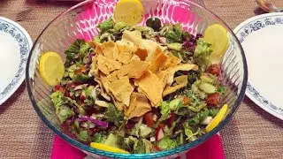 Best Authentic Lebanese Fattoush (fattouch, fatoush): My Mother’s Recipe | TakeWhisks With Nour