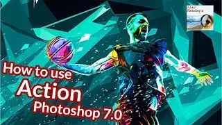 How To use Action In Photoshop 7.0 in Hindi / Urdu.
