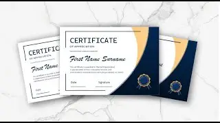 How To Design a Certificate in CorelDraw | Certificate Design