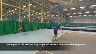 Keep the head up on serve quick tip