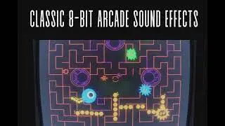 Classic 8 Bit Arcade SFX  [ PAC MAN Style Chiptune Sound Effects ]