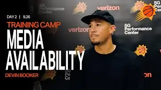 Devin Booker Media Availability | Phoenix Suns Training Camp Day 2