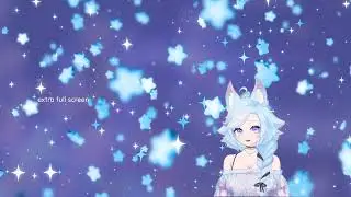 Blue Stars Stream Decoration | Animated Star Particles for VTuber and Twitch Streams