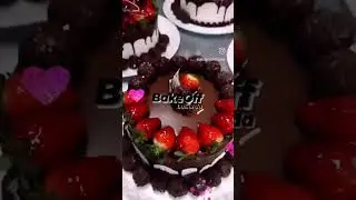 Torta de Chocolate com Morango #boloconfeitado #topper #chantilly #tortadechocolate