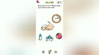 Brain Out Level 133 nap time is over wake baby up to feed some milk