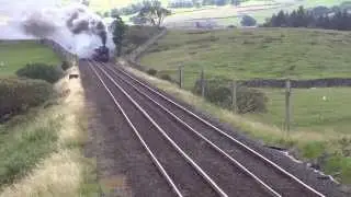 45699 Galatea grinds up the grade at Selside Shaw 30 7 15
